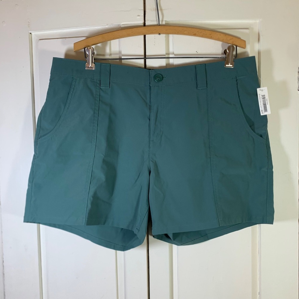 Amazon‎ Essentials Womens Sage Green Utility Hiking Shorts Sz 16 Gorpcore Casual